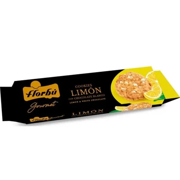 Galletas cookies de limón con chocolate blanco Florbú 120 g. - 0.12 kg - Imagen del producto en Findit