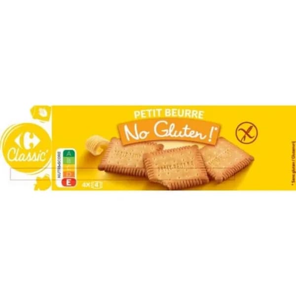 Galleta de mantequilla Carrefour Classic No Gluten! sin gluten 130 g. - 0.13 kg - Imagen del producto en Findit