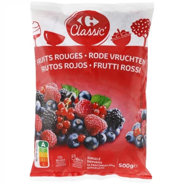 Mix frutos rojos Carrefour 500 g. - 0.5 kg - Imagen del producto en Findit