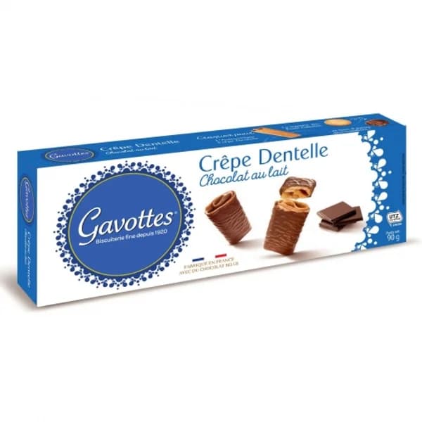 Crepe bañado en chocolate con leche Gavottes 90 g. - 0.09 kg - Imagen del producto en Findit