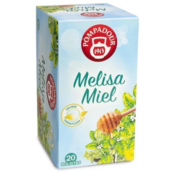 Infusión melisa y miel en bolsitas Pompadour 20 ud. - 0.04 kg - Imagen del producto en Findit