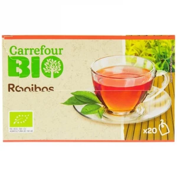 Té Rooibos en bolsitas ecológico Carrefour Bio 20 ud. - 0.03 kg - Imagen del producto en Findit
