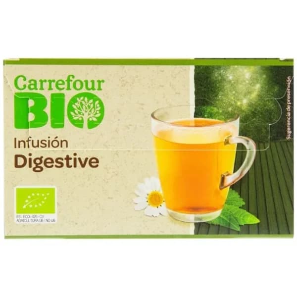 Infusión digestive en bolsitas ecológica Carrefour Bio 20 ud. - 0.03 kg - Imagen del producto en Findit