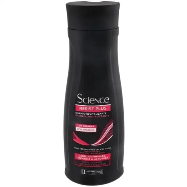 Champú revitalizante Resist Plus con arginina cabellos frágiles Science Les Cosmétiques 400 ml. - 0.4 l - Imagen del producto en Findit