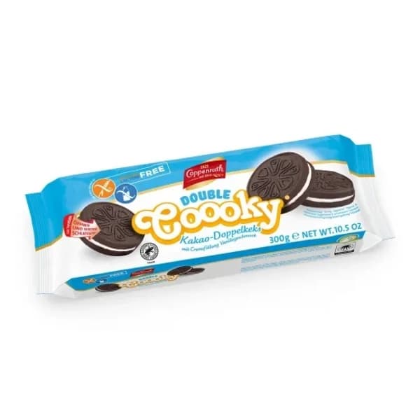 Galleta cacao rellenas de vainilla Coppenrath sin gluten y sin lactosa 300 g. - 0.3 kg - Imagen del producto en Findit