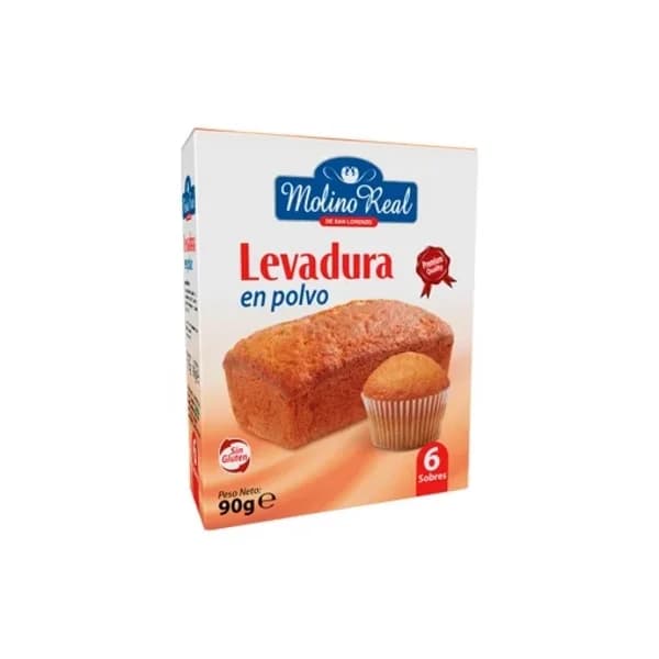 Levadura en polvo Molino Real sin gluten 90 g. - 0.09 kg - Imagen del producto en Findit