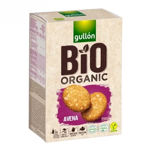 Galletas de avena ecológicas Gullón 250 g. - 0.25 kg - Imagen del producto en Findit