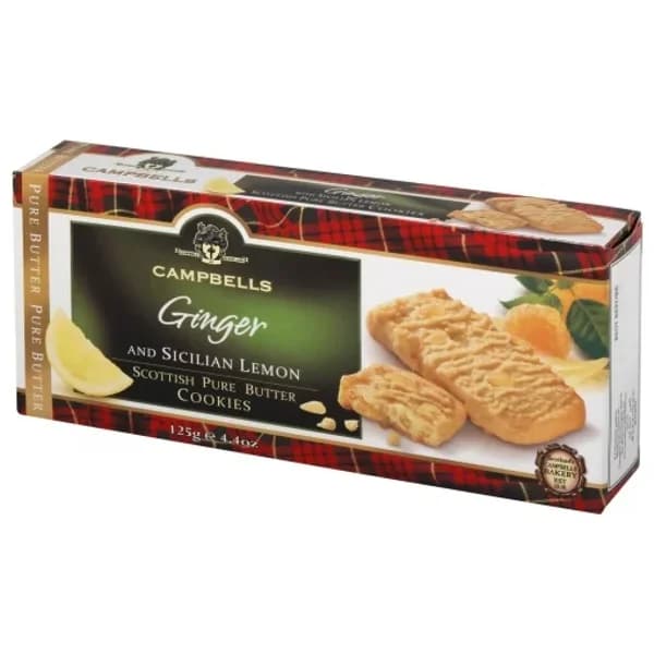 Galletas de mantequilla con limón y jengibre Campbells 125 g. - 0.12 kg - Imagen del producto en Findit