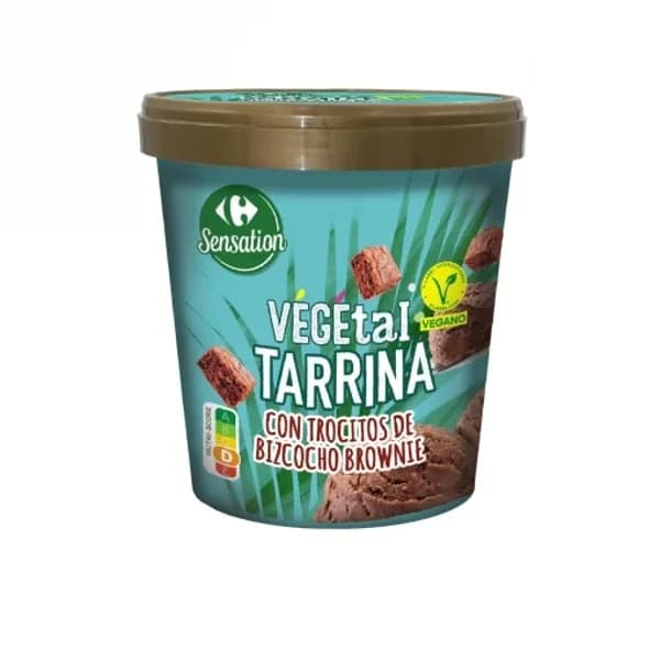 Helado vegetal sabor chocolate y brownie Carrefour Sensation 300 g. - 0.3 kg - Imagen del producto en Findit
