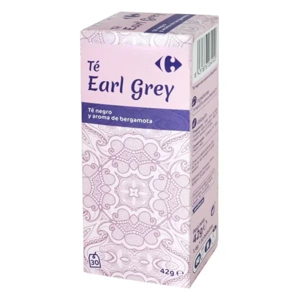 Té negro Earl Grey en bolsitas Carrefour 30 ud. - 0.04 kg - Imagen del producto en Findit