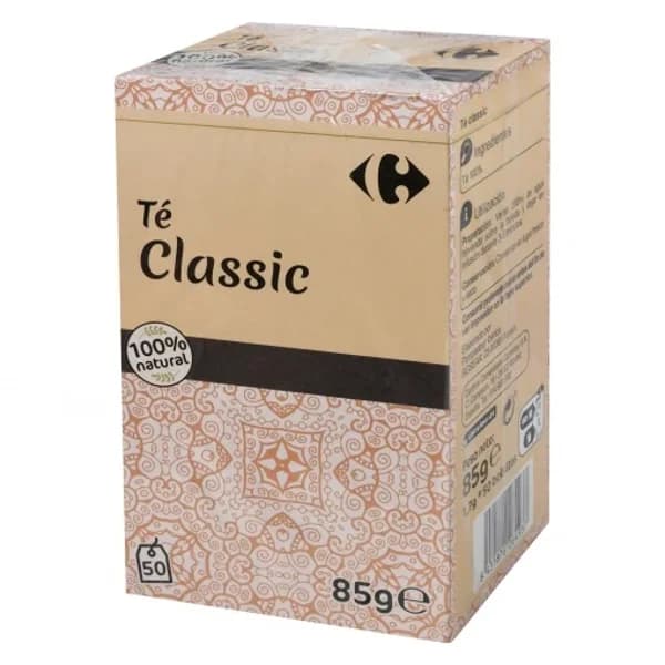 Té Classic en bolsitas Carrefour 50 ud. - 0.09 kg - Imagen del producto en Findit