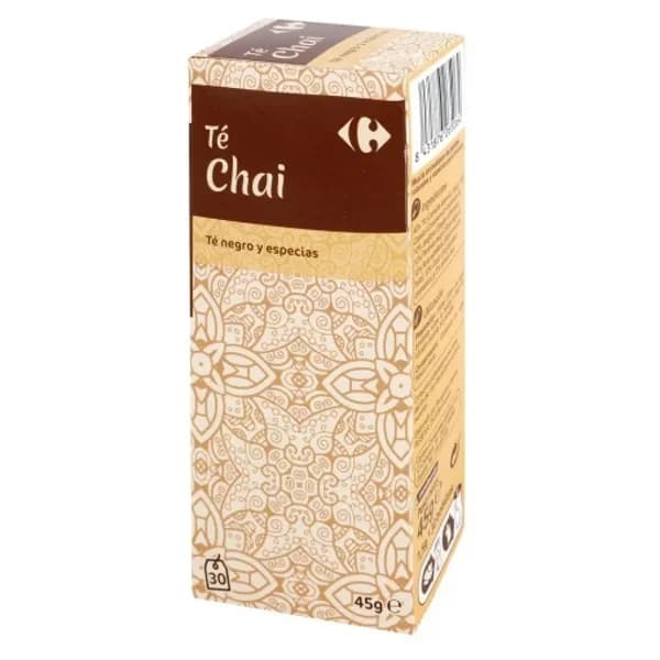 Té negro Chai en bolsitas Carrefour 30 ud. - 0.05 kg - Imagen del producto en Findit