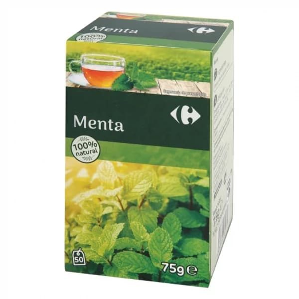 Menta en bolsitas Carrefour 50 ud. - 0.08 kg - Imagen del producto en Findit