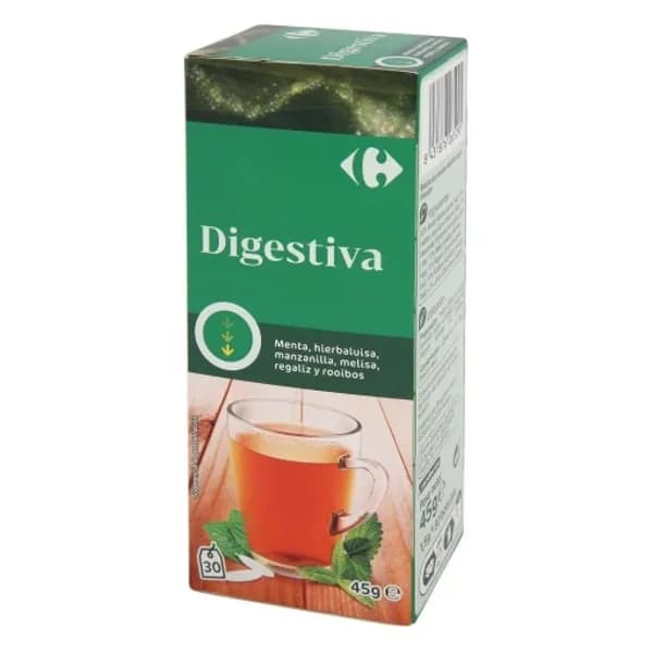 Infusión Digestiva en bolsitas Carrefour 30 ud. - 0.05 kg - Imagen del producto en Findit