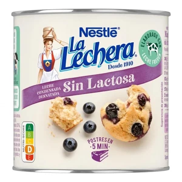 Leche condensada desnatada Nestlé La Lechera sin lactosa 387 g. - 0.39 kg - Imagen del producto en Findit