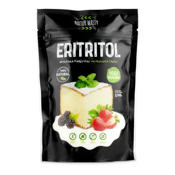 Eritritol Natur Wassy bolsa 200 g - 0.2 kg - Imagen del producto en Findit