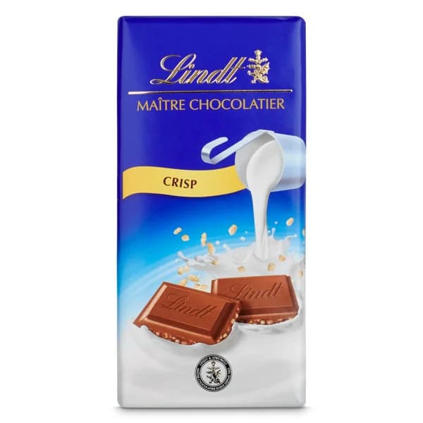 Chocolate con leche crispy Lindt 100 g - 1 ud - Imagen del producto en Findit
