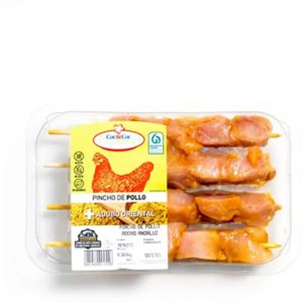 Pincho de pollo adobado andaluz bandeja (360g apr) - 0.36 kg - Imagen del producto en Findit