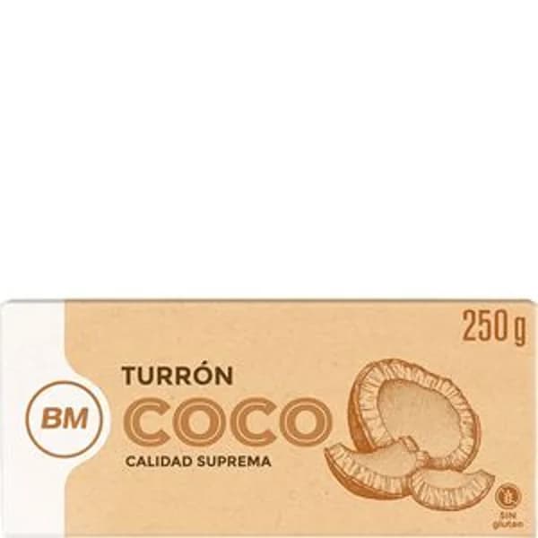 Turrón de coco 250 g - 1 ud - Imagen del producto en Findit