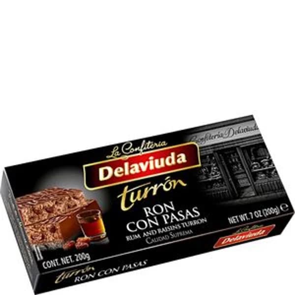 Turrón chocolate praliné de ron con pasas 300 g - 1 ud - Imagen del producto en Findit
