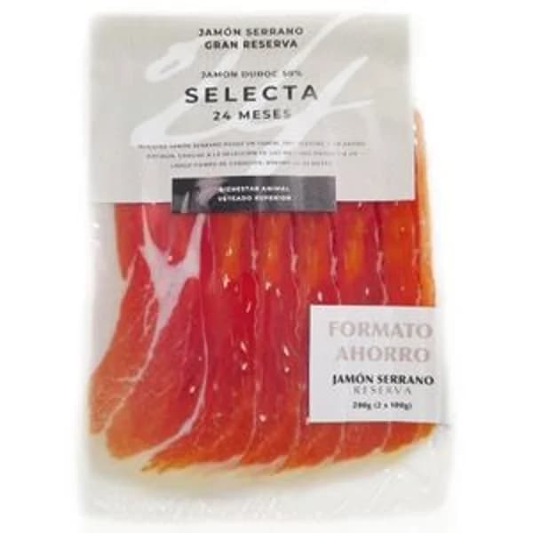 Jamon gran reserva duroc 24 meses 2x150 gr - 0.3 kg - Imagen del producto en Findit
