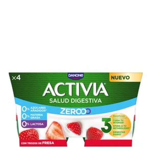 Yogur bífidus triple 0 con fresa 4x120 g - 0.48 kg - Imagen del producto en Findit