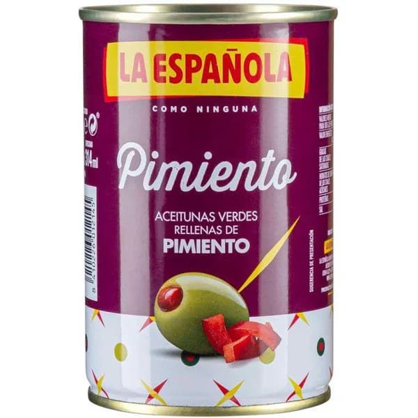 Aceitunas rellenas de pimiento LA ESPAÑOLA, lata 130 g - 0.13 kg - Imagen del producto en Findit