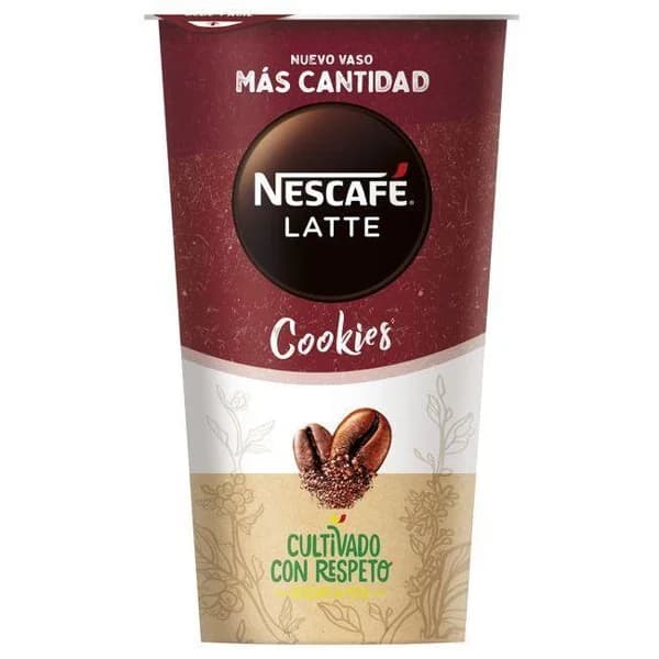 Latte Cookies NESCAFÉ, vaso 205 ml - 1 ud - Imagen del producto en Findit