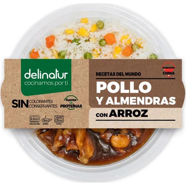 Pollo y Almendras Con Arroz 3 Delicias - 0.28 kg - Imagen del producto en Findit