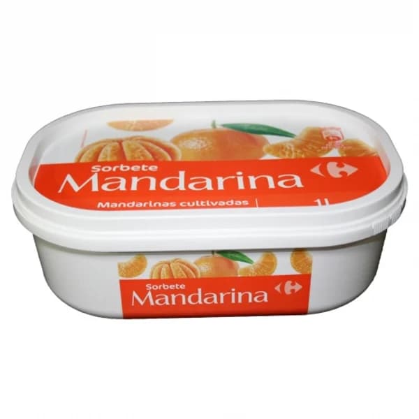 Helado sorbete de mandarina Carrefour 427 g. - 1 ud - Imagen del producto en Findit