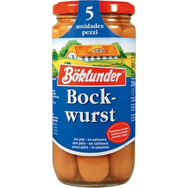 Salchichas Bockwurst - 0.25 kg - Imagen del producto en Findit