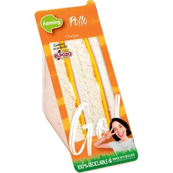 Sandwich de pollo y cheddar 140 g - 0.14 kg - Imagen del producto en Findit