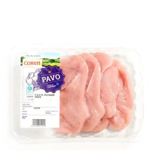 Pechuga de pavo fileteada bandeja 300 g - 0.3 kg - Imagen del producto en Findit