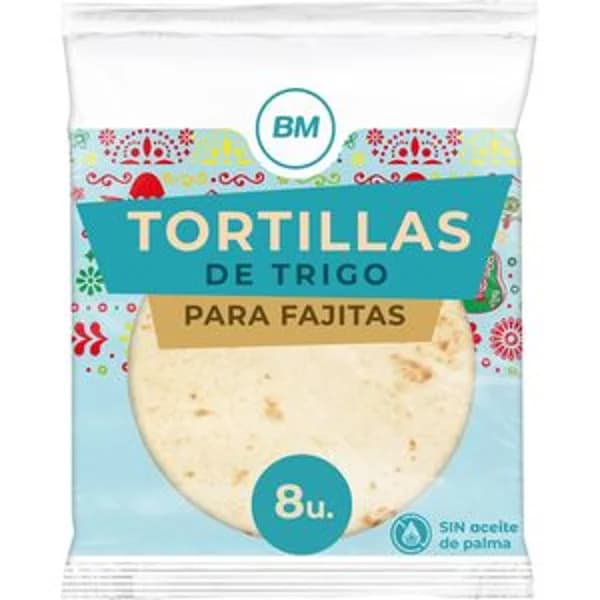 Tortillas de trigo para fajitas 8 unidades - 0.33 kg - Imagen del producto en Findit