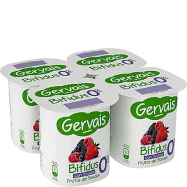 Yogur bífidus desnatado con frutos bosque 4x120 g - 0.48 kg - Imagen del producto en Findit