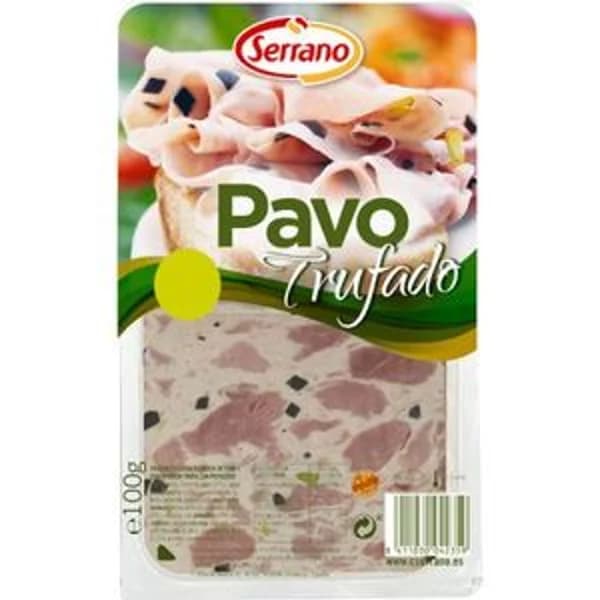 Pavo trufado serrano en lonchas 90 g - 0.09 kg - Imagen del producto en Findit