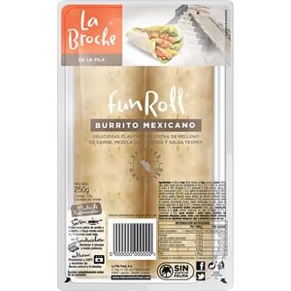 Rollito de burrito mexicano 250 g - 0.25 kg - Imagen del producto en Findit
