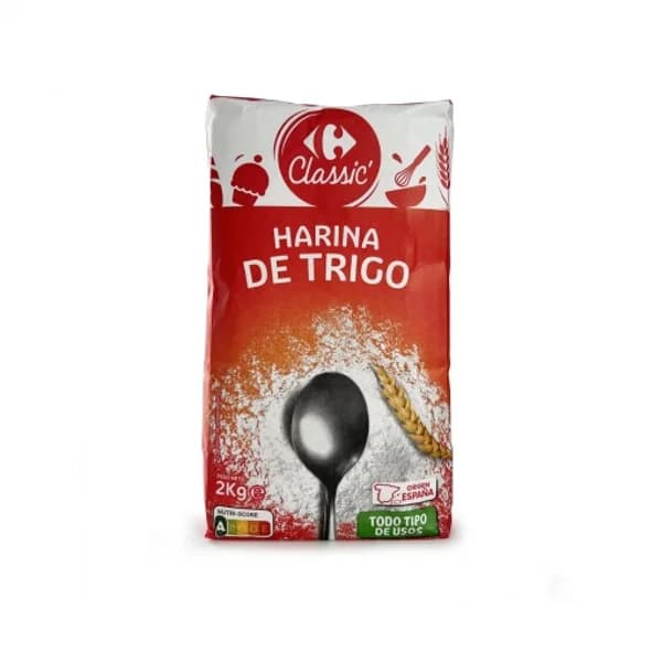 Harina de trigo Carrefour 2 kg. - 2.01 kg - Imagen del producto en Findit