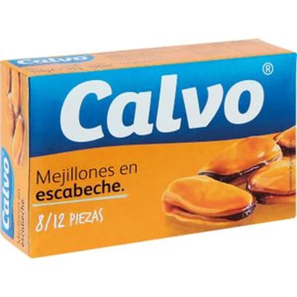 Mejillones de las rías gallegas en escabeche Calvo 69 g. - 0.07 kg - Imagen del producto en Findit