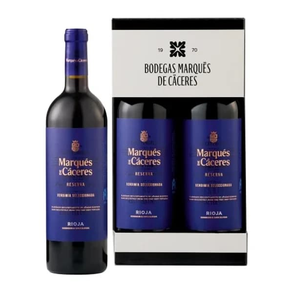 Estuche 2 Bot. Marqués De Cáceres Tinto 2020 - 1 ud - Imagen del producto en Findit