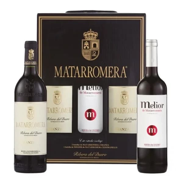 Estuche 2  Bot. Matarromera  2019 + 1 Bot. Melior 2020 Tinto - 1 ud - Imagen del producto en Findit