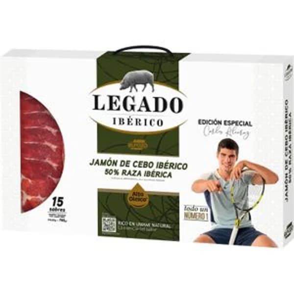Estuche Jamón de Cebo Ibérico 50% Raza Ibérica - 0.75 kg - Imagen del producto en Findit