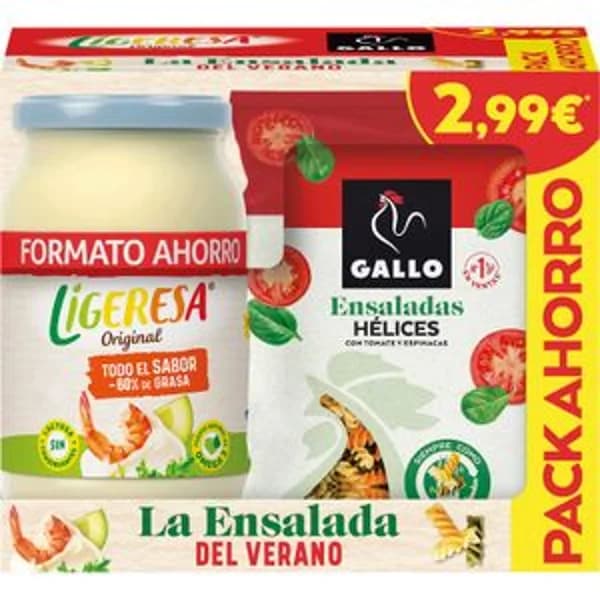 Pack Ligeresa Más Pasta Gallo - 1 ud - Imagen del producto en Findit
