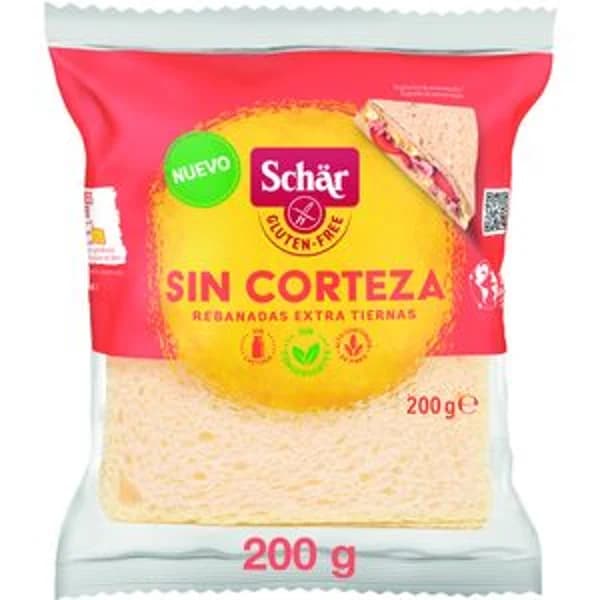 Pan de molde sin gluten sin corteza 200 g - 0.2 kg - Imagen del producto en Findit