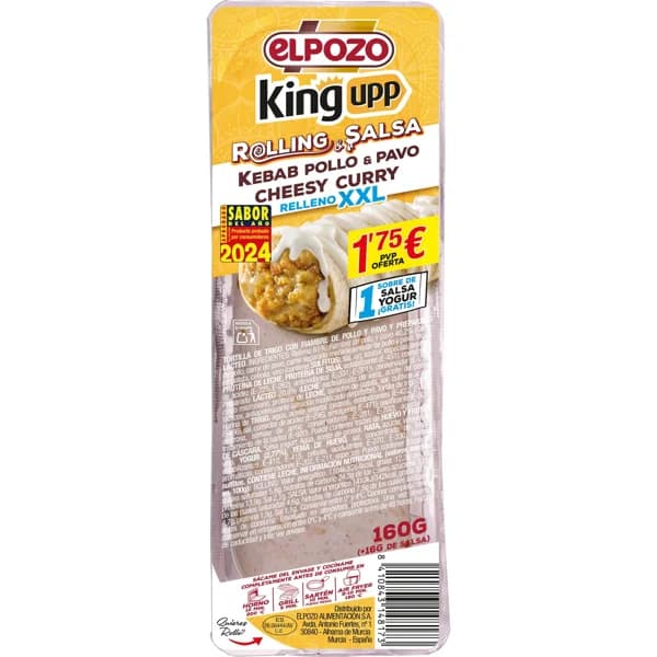 Rolling Kebab Pollo Pavo Curry - 1 ud - Imagen del producto en Findit