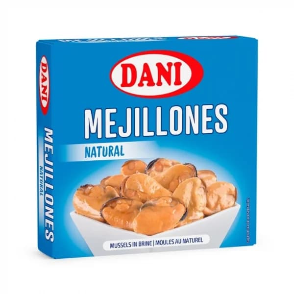 Mejillones al natural Dani 69 g. - 0.07 kg - Imagen del producto en Findit