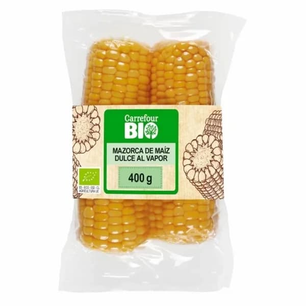 Maíz cocido ecológico Carrefour Bio 400 g - 0.4 kg - Imagen del producto en Findit