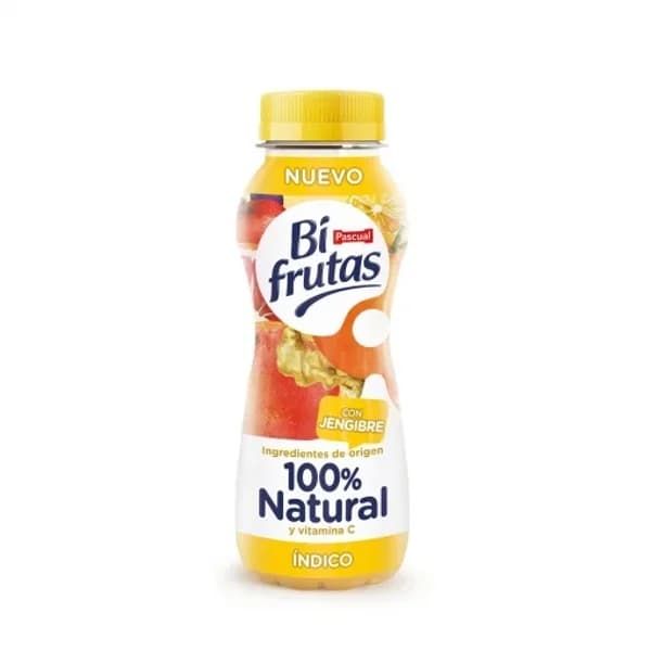 Zumo Índico 100% Natural Bifrutas sin azúcar añadido botella 24 cl. - 1 ud - Imagen del producto en Findit