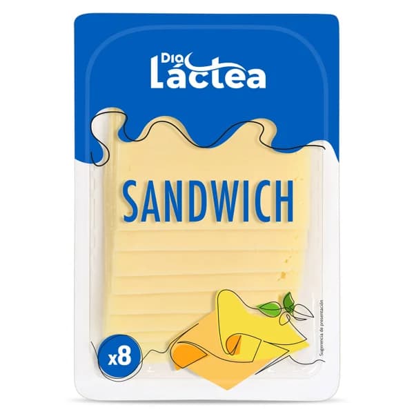 Queso sándwich Dia Láctea sobre 160 g - 0.16 kg - Imagen del producto en Findit
