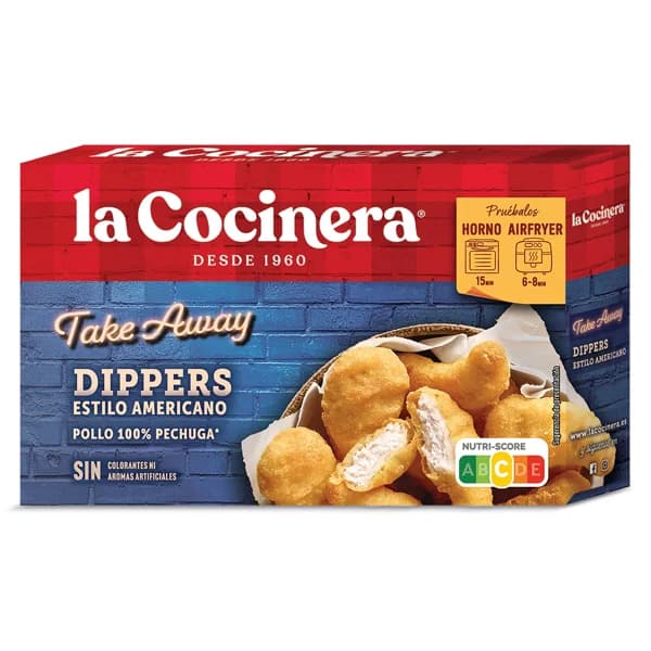 Dippers de pollo al estilo americano La cocinera caja 220 g - 1 ud - Imagen del producto en Findit